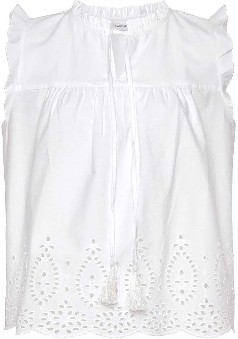 LASCANA Blouses-Ruffled Eyelet Blouse