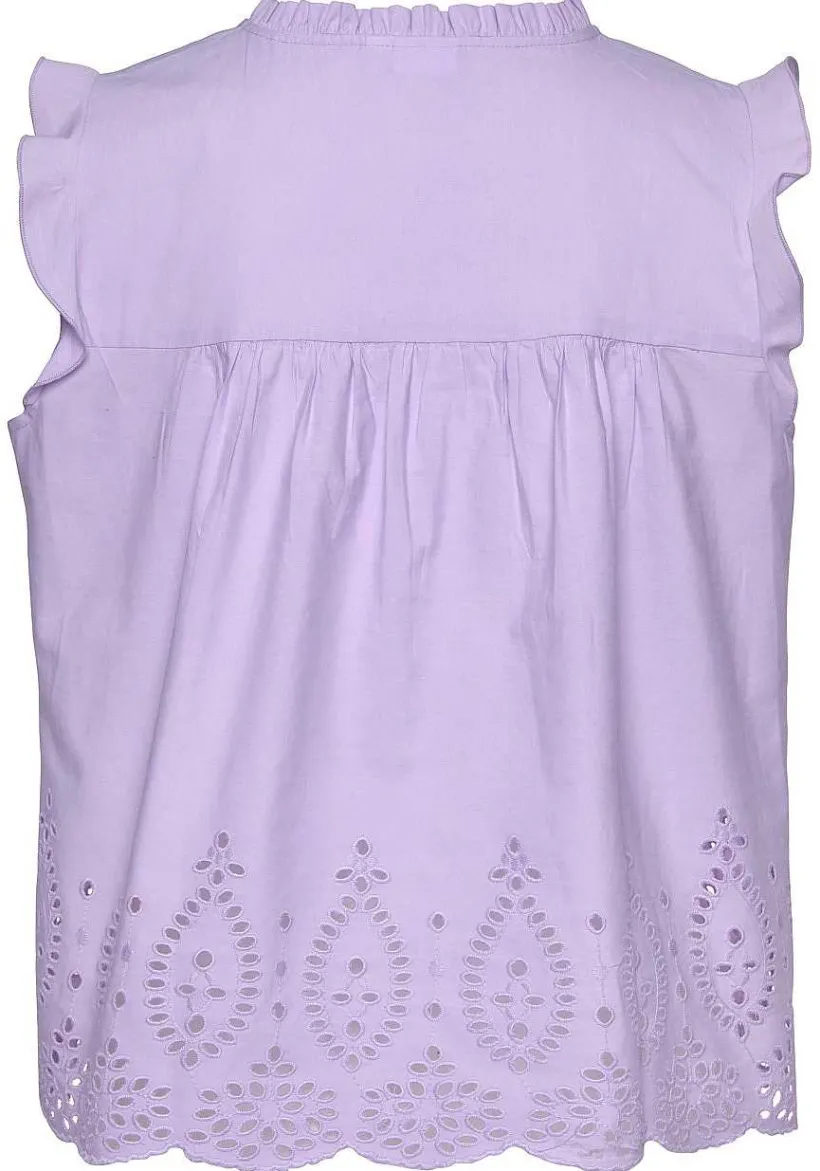 LASCANA Blouses-Ruffled Eyelet Blouse