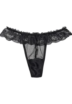 LASCANA Thongs-Ruffled Lace Band Thong
