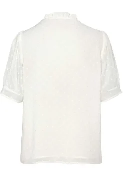 LASCANA Blouses-Ruffled V-Neckline Blouse