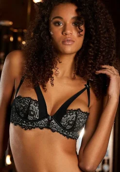 LASCANA Unlined Bras-Satin Lace Shelf Bra