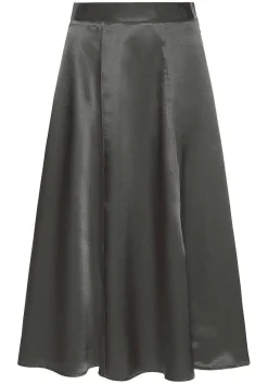 LASCANA Skirts-Satin Look Midi Skirt