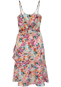 LASCANA Short Dresses-Satin Tie Waist Dress