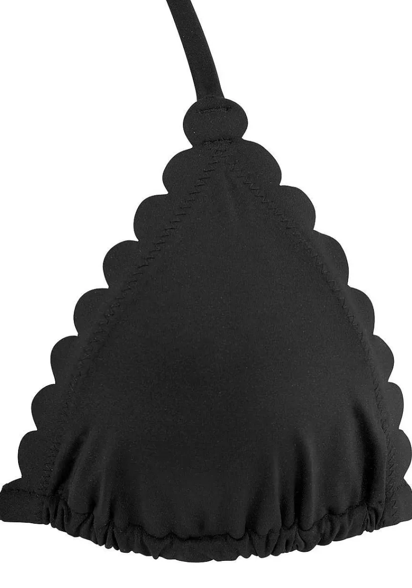 LASCANA Triangle-Scalloped Triangle Bikini Top