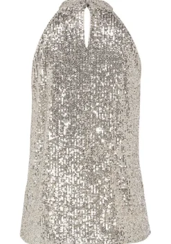 LASCANA Sleeveless Tops-Sequin Halter Top