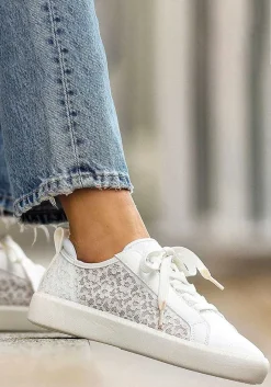 LASCANA Flats & Sneakers-Sheer Lace Detail Sneakers