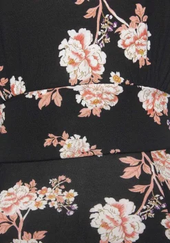 LASCANA Fall Dresses-Short Sleeve Floral Pattern Dress