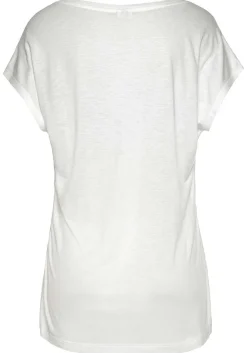 LASCANA Short Sleeve Tops-Short Sleeve Graphic Top