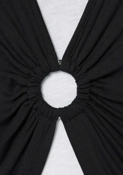 LASCANA Short Sleeve Tops-Short Sleeve Layered Top