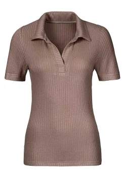 LASCANA Short Sleeve Tops-Short Sleeve Polo Shirt