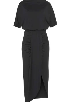 LASCANA Fall Dresses-Short Sleeve Slit Dress