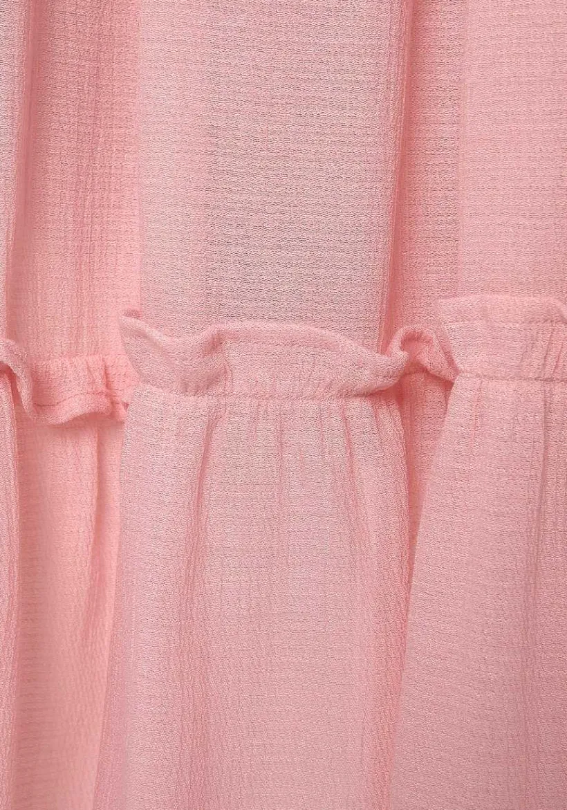 LASCANA Midi Dresses-Short Sleeve Tiered Dress