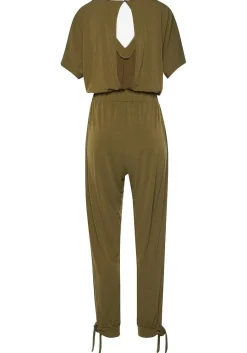 LASCANA Jumpsuits-Short Sleeve V-Neck Jumpsuit