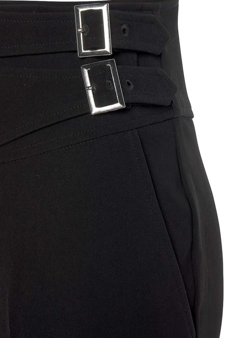 LASCANA Pants-Side Buckle Pants