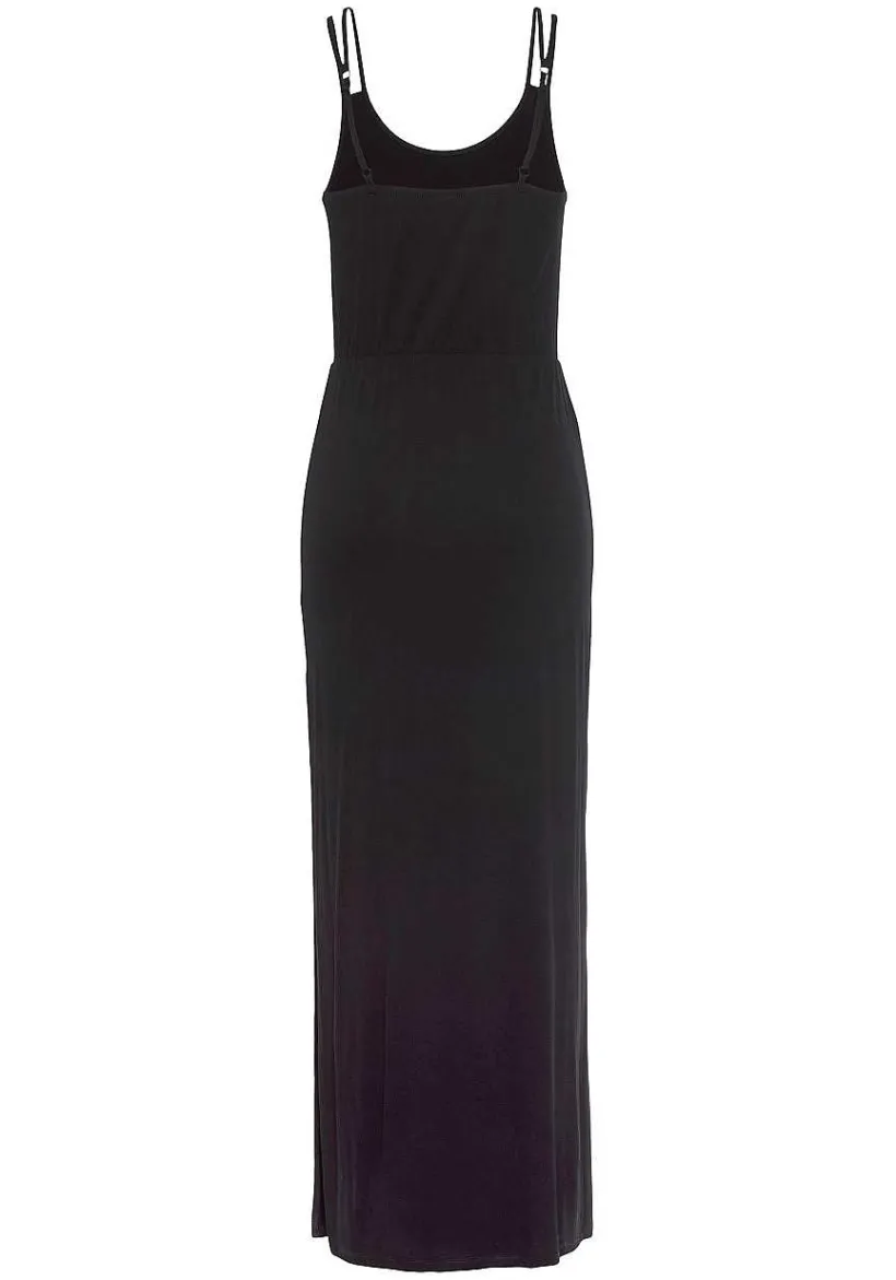 LASCANA Maxi Dresses-Side Slit Maxi Dress