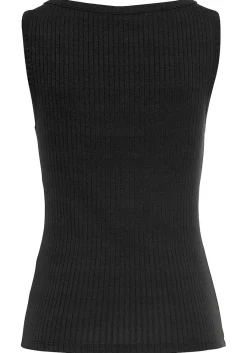 LASCANA Sleeveless Tops-Sleeveless Button Detail Top