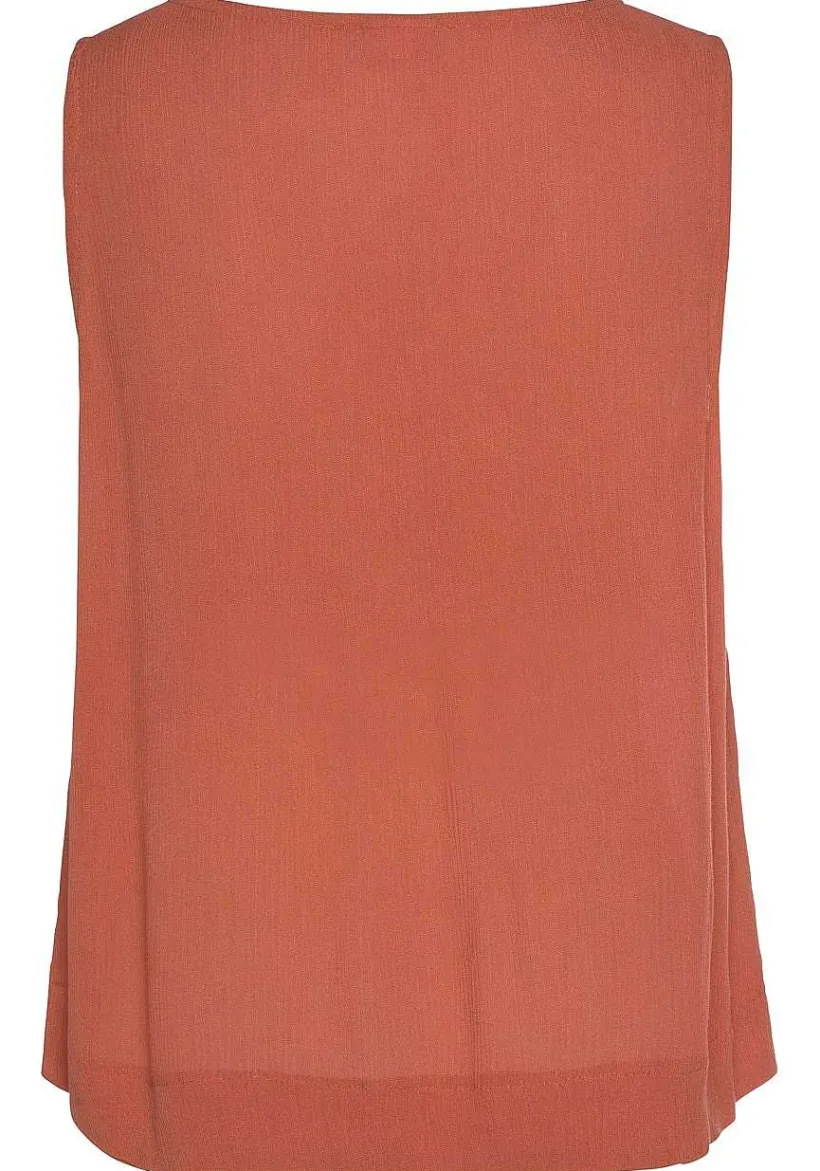 LASCANA Sleeveless Tops-Sleeveless Button Detail Blouse
