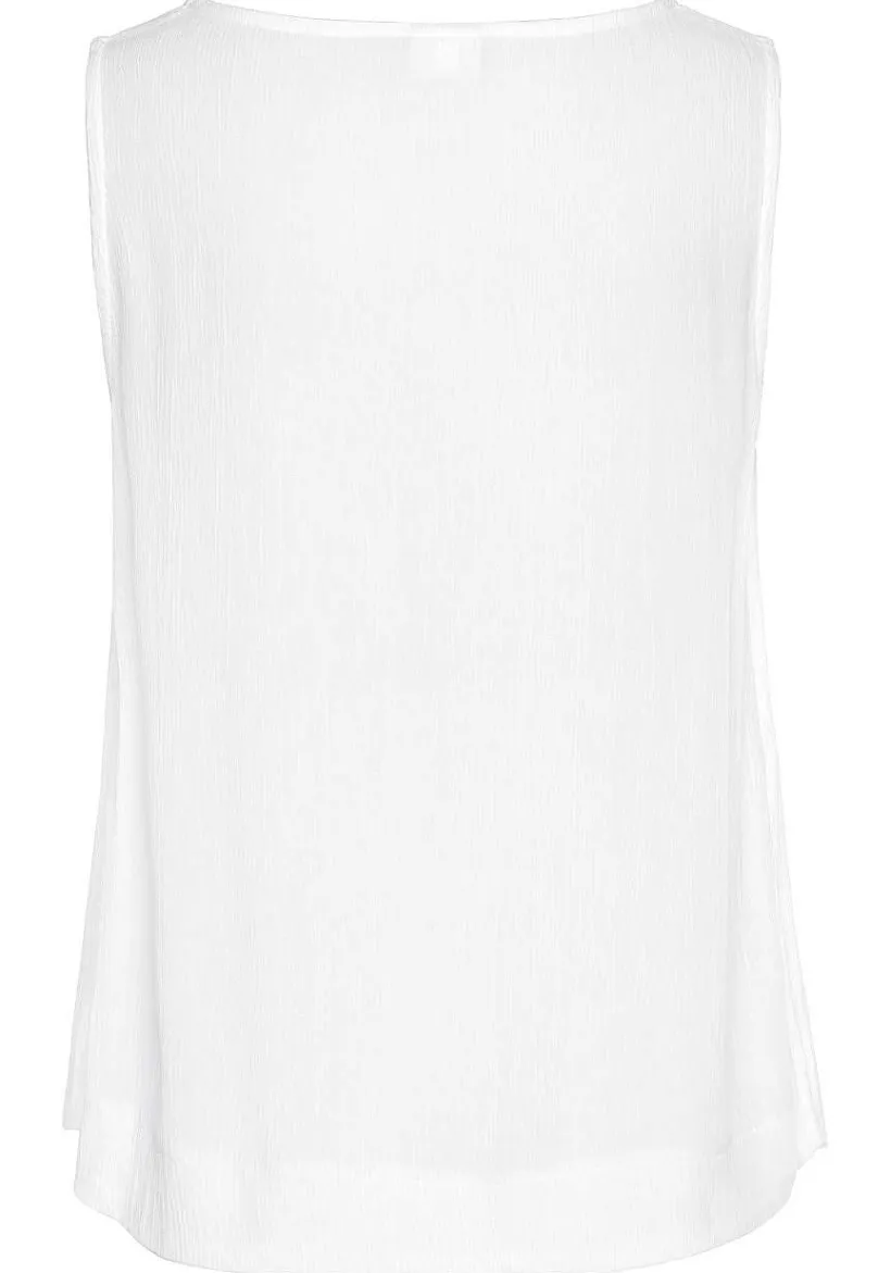 LASCANA Sleeveless Tops-Sleeveless Button Detail Blouse