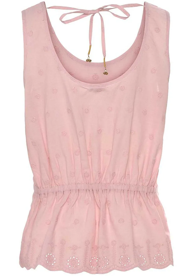 LASCANA Sleeveless Tops-Sleeveless Eyelet Top