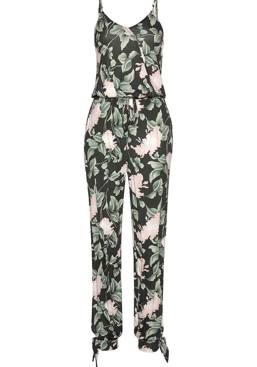 LASCANA Jumpsuits-Sleeveless Floral Print Jumpsuit