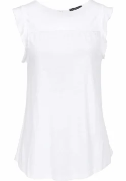 LASCANA Sleeveless Tops-Sleeveless Flounce Top