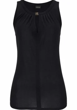 LASCANA Sleeveless Tops-Sleeveless Keyhole Top