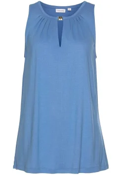 LASCANA Sleeveless Tops-Sleeveless Keyhole Top