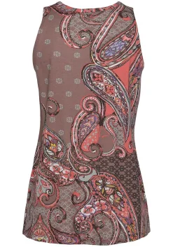 LASCANA Sleeveless Tops-Sleeveless Keyhole Top