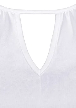 LASCANA Sleeveless Tops-Sleeveless Keyhole Top