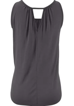LASCANA Sleeveless Tops-Sleeveless Keyhole Top
