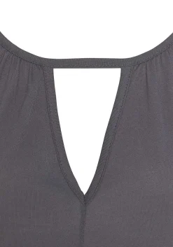 LASCANA Sleeveless Tops-Sleeveless Keyhole Top
