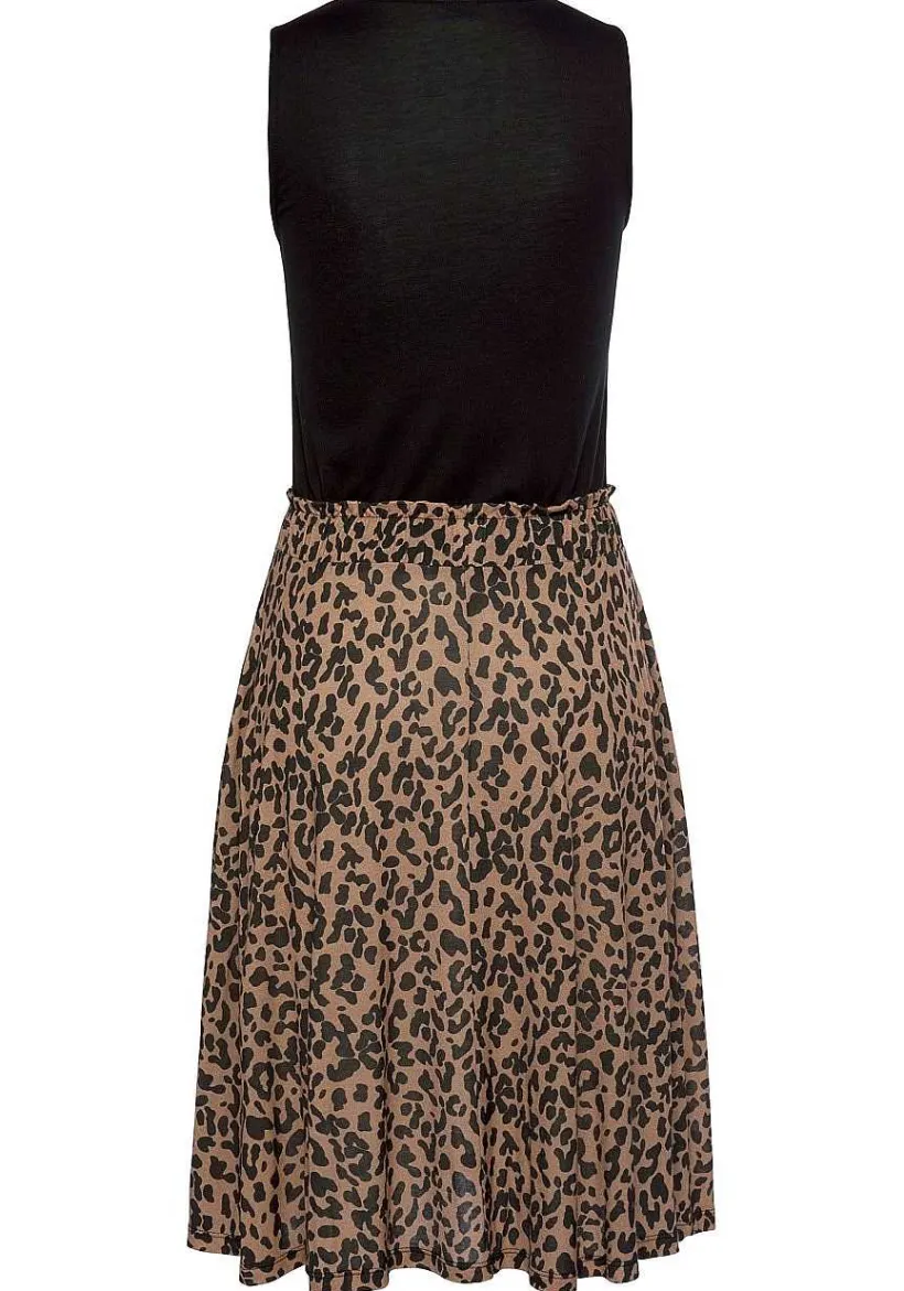 LASCANA Short Dresses-Sleeveless Leopard Print Dress