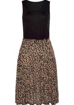 LASCANA Short Dresses-Sleeveless Leopard Print Dress