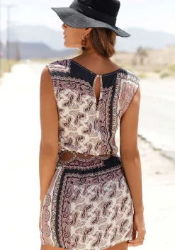 LASCANA Sundresses-Sleeveless Mix Print Dress