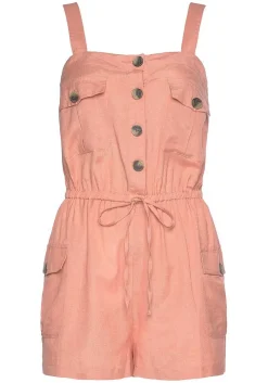 LASCANA Rompers-Sleeveless Patch Pocket Romper