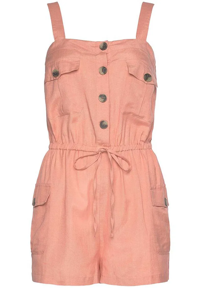 LASCANA Rompers-Sleeveless Patch Pocket Romper