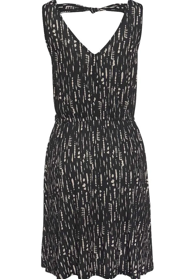LASCANA Short Dresses-Sleeveless Printed V-Neck Dress