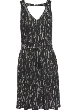 LASCANA Short Dresses-Sleeveless Printed V-Neck Dress