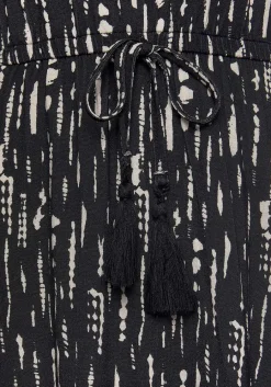 LASCANA Short Dresses-Sleeveless Printed V-Neck Dress