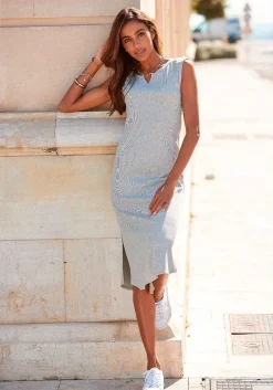 LASCANA Fall Dresses-Sleeveless Side Slit Dress