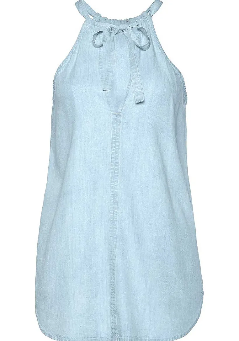 LASCANA Sleeveless Tops-Sleeveless Tie Neck Top