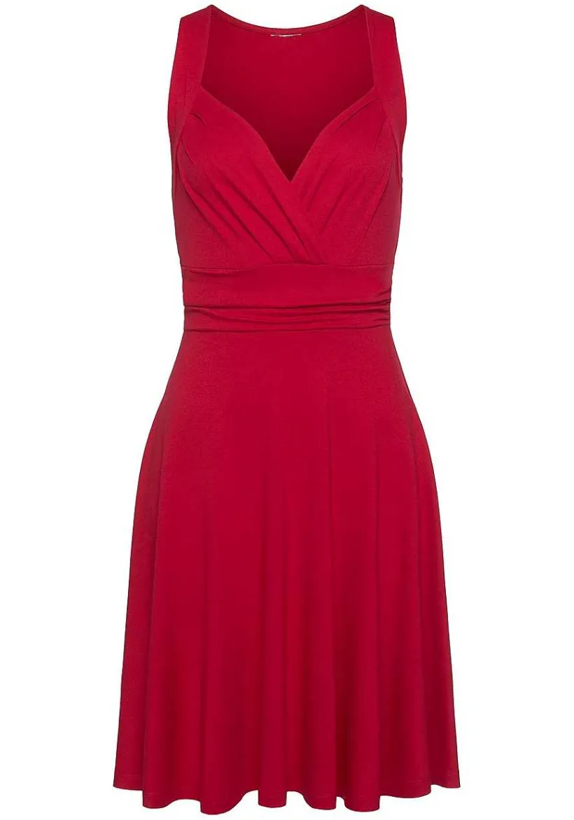 LASCANA Sundresses-Sleeveless Wrap Look Dress