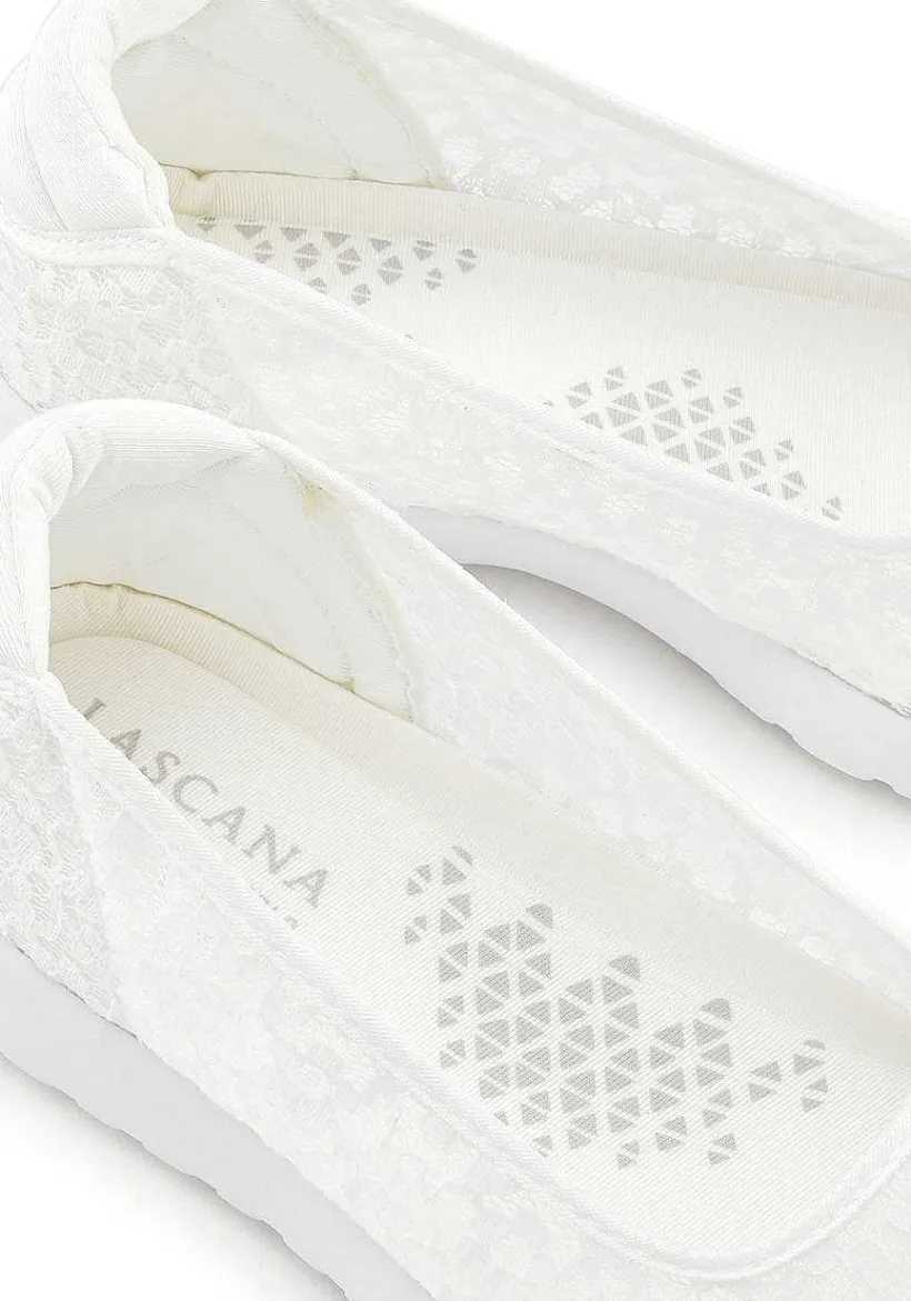 LASCANA Flats & Sneakers-Slip On Lace Sneakers