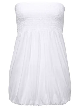 LASCANA Sleeveless Tops-Smocked Bust Bandeau Top