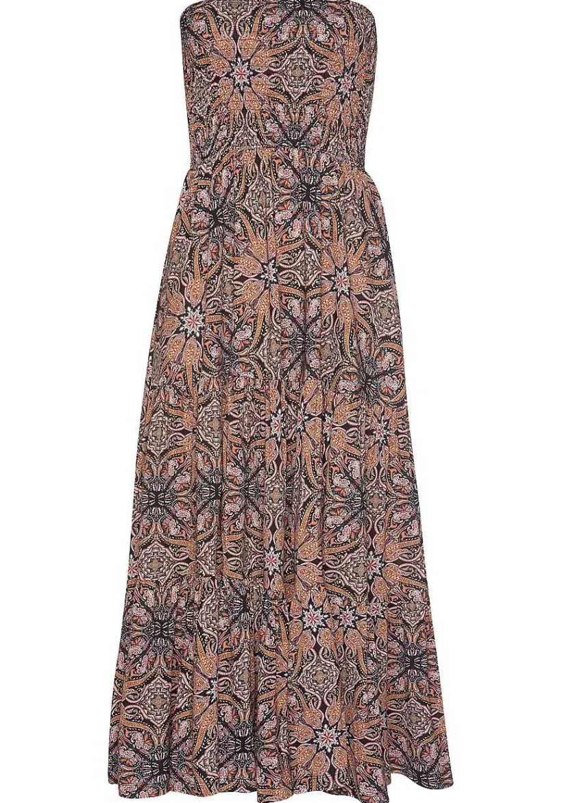 LASCANA Maxi Dresses-Smocked Convertible Maxi Dress