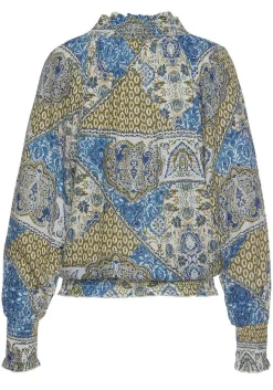 LASCANA Blouses-Smocked Pattern Blouse