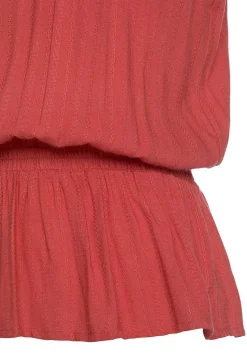 LASCANA Sleeveless Tops-Smocked Peplum Top