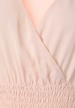 LASCANA Blouses-Smocked Waist Wrap Look Blouse