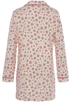 LASCANA Pajamas & Sets-Snowflake Sleep Shirt