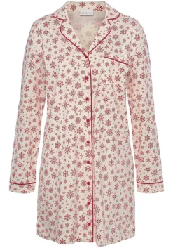 LASCANA Pajamas & Sets-Snowflake Sleep Shirt